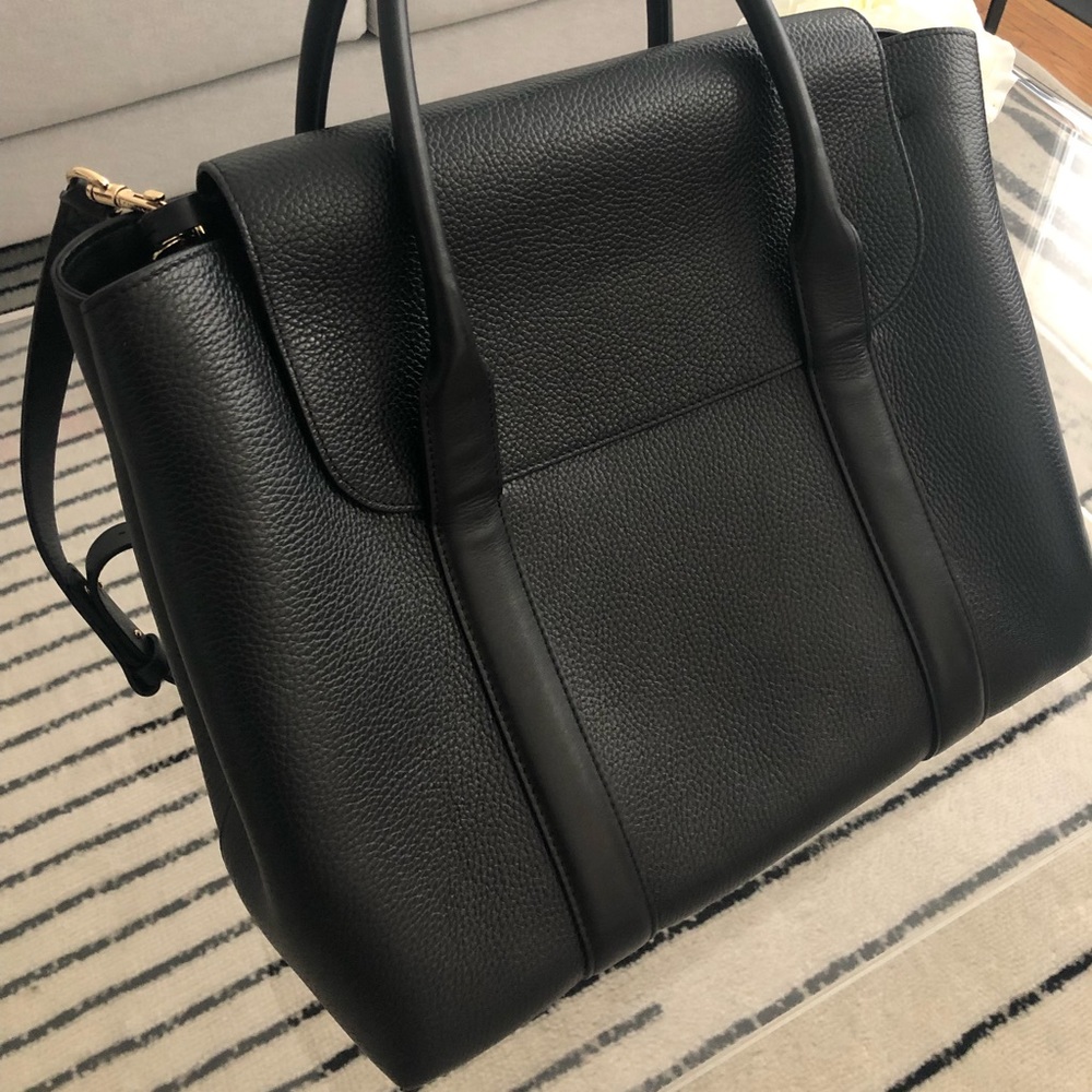 Cuyana Black Trapeze Satchel